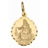 Złoty medalik dwustronny Szkaplerz z Matką Boską próby 585